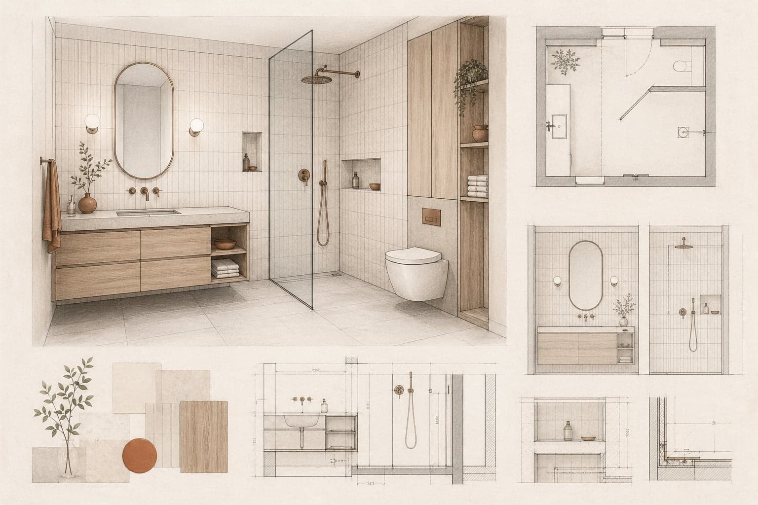Badrumsrenovering av Tunbygg AB i Sundsvall